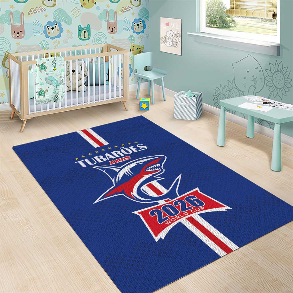 Cape Verde 2026 Football Area Rug Blue Sharks WC Debut - African Pride