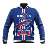 Custom Cape Verde 2026 Football Baseball Jacket Blue Sharks WC Debut - African Pride