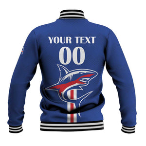 Custom Cape Verde 2026 Football Baseball Jacket Blue Sharks WC Debut - African Pride