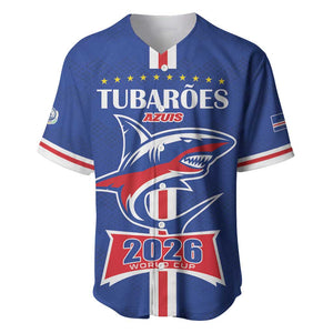 Custom Cape Verde 2026 Football Baseball Jersey Blue Sharks WC Debut - African Pride