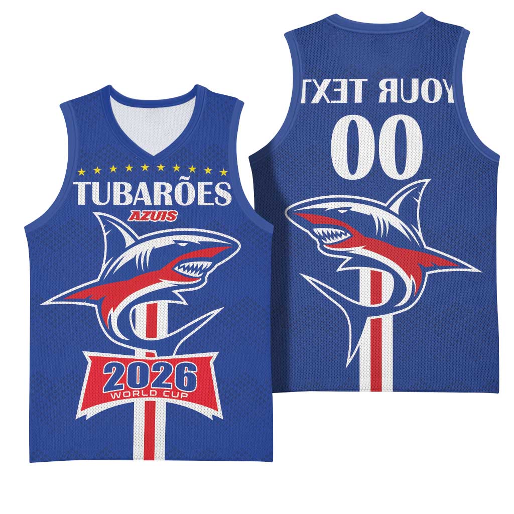 Custom Cape Verde 2026 Football Basketball Jersey Blue Sharks WC Debut - African Pride
