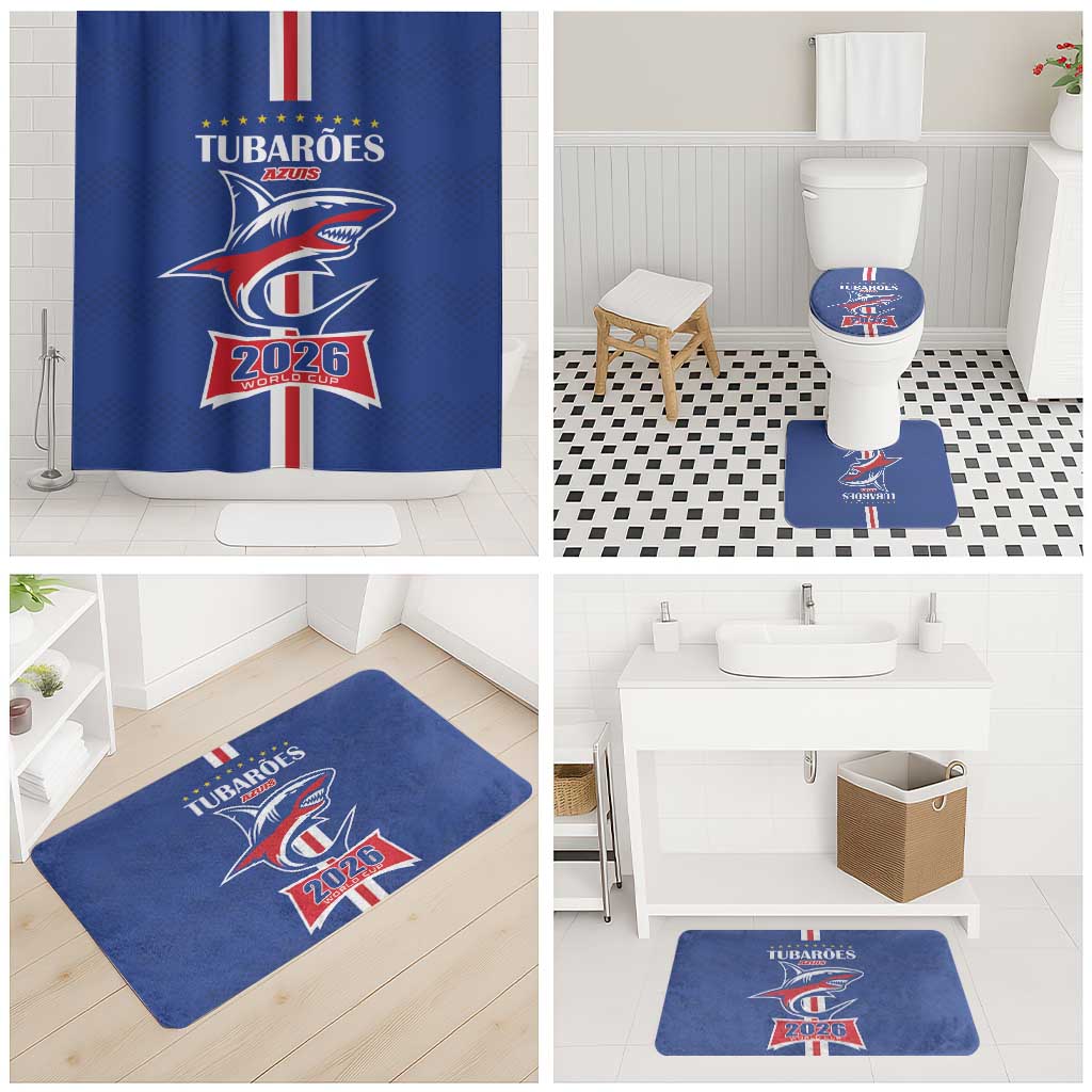 Cape Verde 2026 Football Bathroom Set Blue Sharks WC Debut