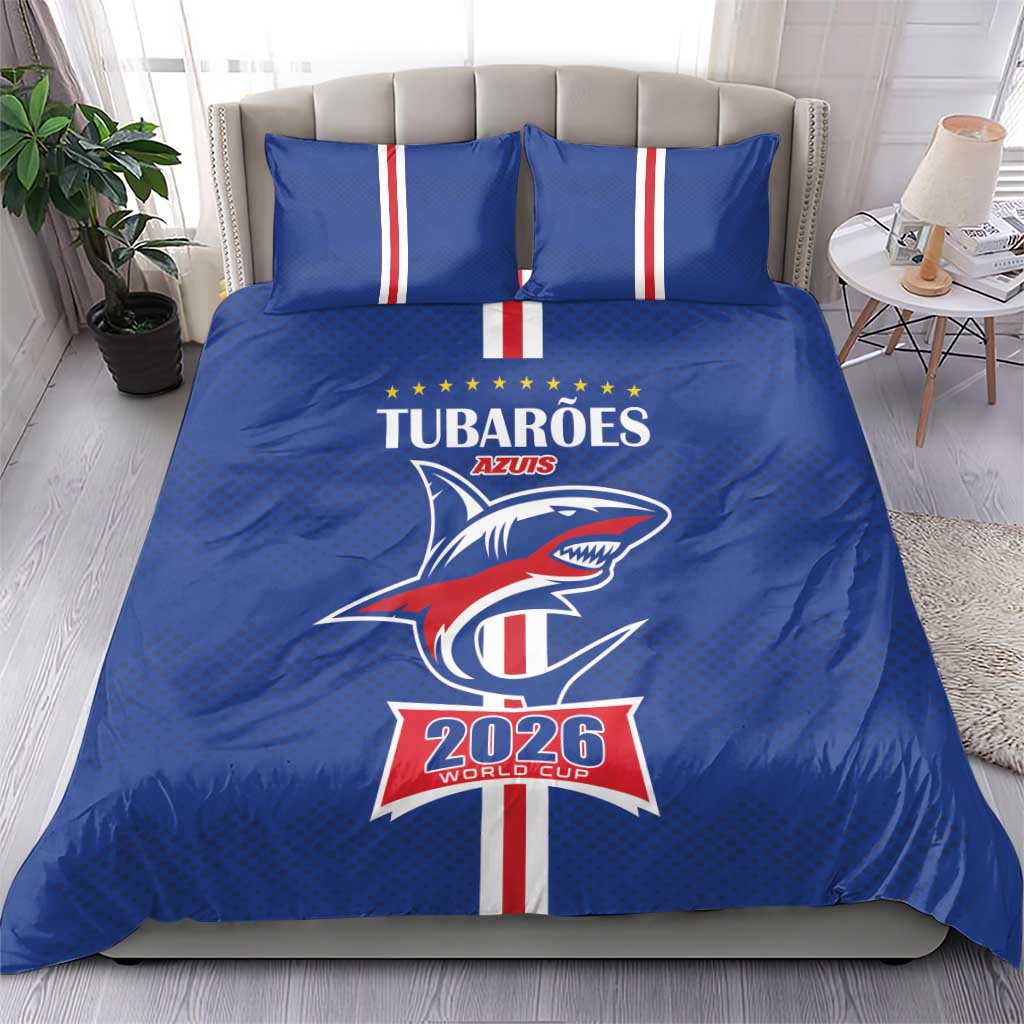 Cape Verde 2026 Football Bedding Set Blue Sharks WC Debut - African Pride