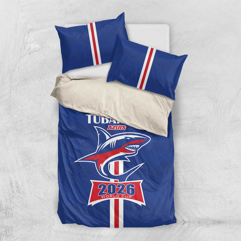 Cape Verde 2026 Football Bedding Set Blue Sharks WC Debut - African Pride