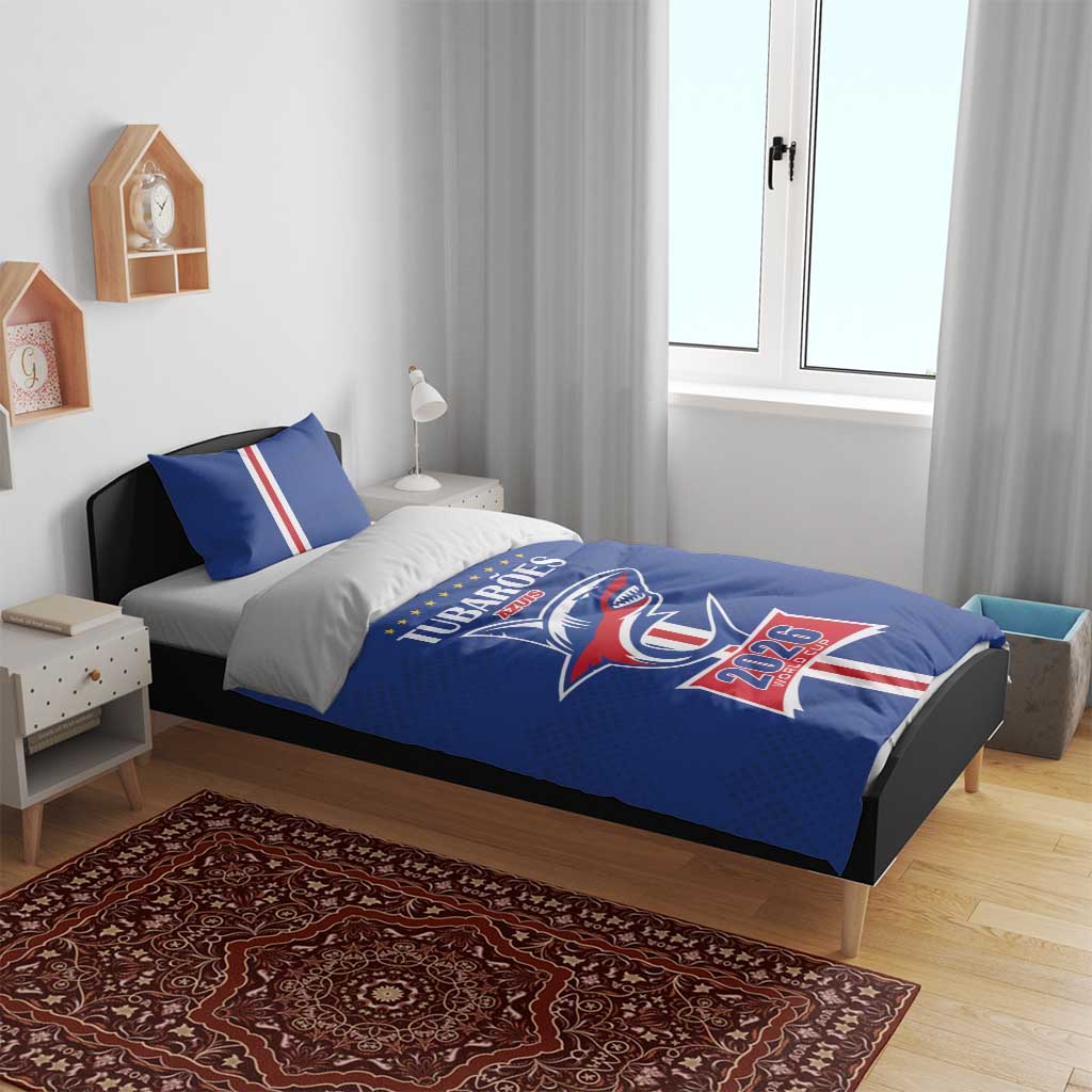 Cape Verde 2026 Football Bedding Set Blue Sharks WC Debut - African Pride
