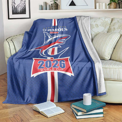 Cape Verde 2026 Football Blanket Blue Sharks WC Debut - African Pride