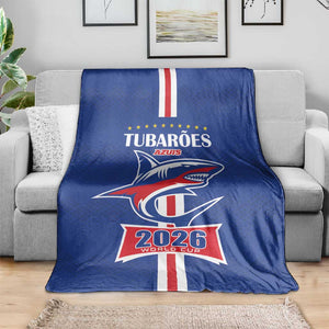 Cape Verde 2026 Football Blanket Blue Sharks WC Debut - African Pride