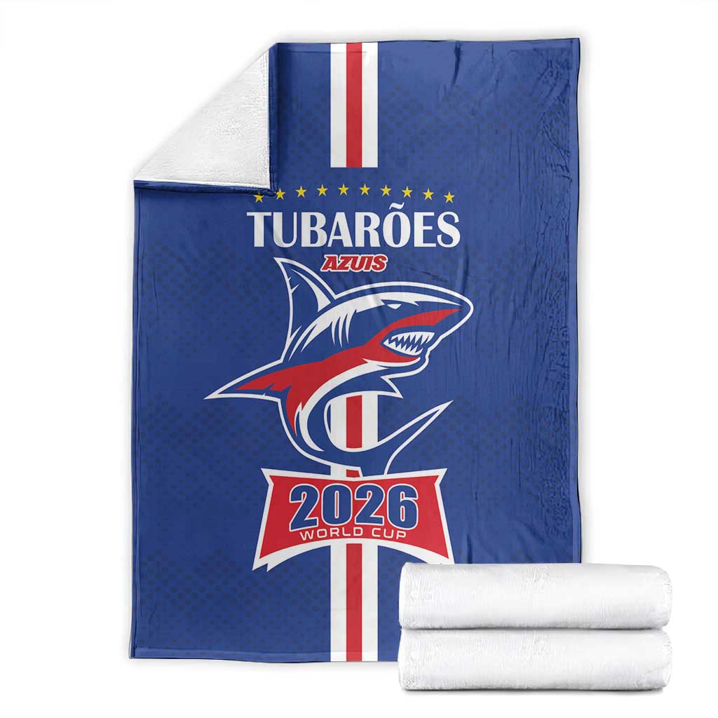 Cape Verde 2026 Football Blanket Blue Sharks WC Debut - African Pride