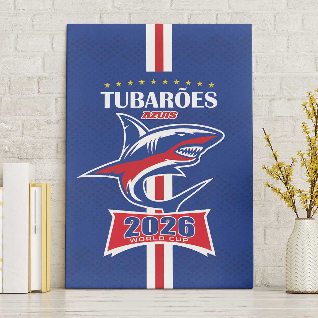 Cape Verde 2026 Football Canvas Wall Art Blue Sharks WC Debut - African Pride