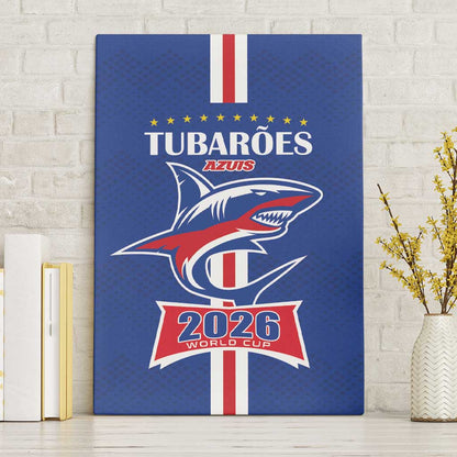 Cape Verde 2026 Football Canvas Wall Art Blue Sharks WC Debut - African Pride