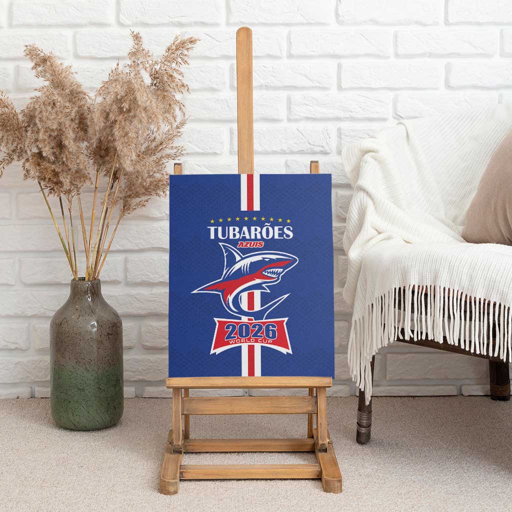 Cape Verde 2026 Football Canvas Wall Art Blue Sharks WC Debut - African Pride