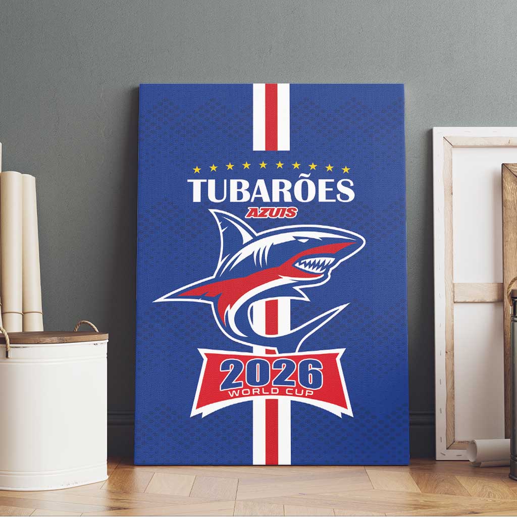 Cape Verde 2026 Football Canvas Wall Art Blue Sharks WC Debut - African Pride