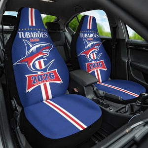 Cape Verde 2026 Football Car Seat Cover Blue Sharks WC Debut - African Pride