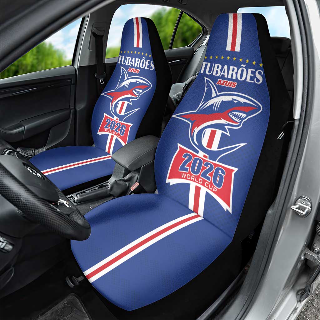 Cape Verde 2026 Football Car Seat Cover Blue Sharks WC Debut - African Pride