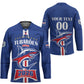 Custom Cape Verde 2026 Football Hockey Jersey Blue Sharks WC Debut
