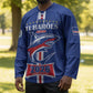 Custom Cape Verde 2026 Football Hockey Jersey Blue Sharks WC Debut