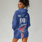 Custom Cape Verde 2026 Football Hoodie Dress Blue Sharks WC Debut - African Pride