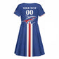 Custom Cape Verde 2026 Football Kid Short Sleeve Dress Blue Sharks WC Debut - African Pride