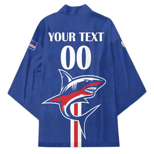 Custom Cape Verde 2026 Football Kimono Blue Sharks WC Debut