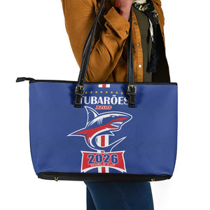 Cape Verde 2026 Football Leather Tote Bag Blue Sharks WC Debut - African Pride