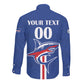 Custom Cape Verde 2026 Football Long Sleeve Button Shirt Blue Sharks WC Debut - African Pride