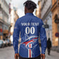 Custom Cape Verde 2026 Football Long Sleeve Button Shirt Blue Sharks WC Debut - African Pride
