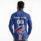 Custom Cape Verde 2026 Football Long Sleeve Polo Shirt Blue Sharks WC Debut - African Pride