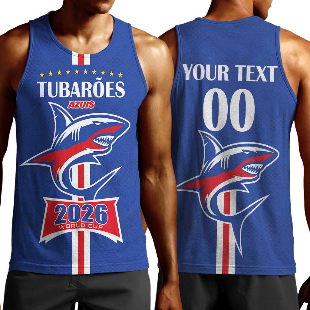 Custom Cape Verde 2026 Football Men Tank Top Blue Sharks WC Debut - African Pride