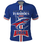 Custom Cape Verde 2026 Football Polo Shirt Blue Sharks WC Debut - African Pride