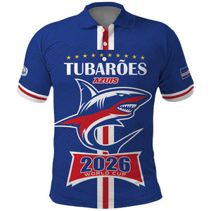Custom Cape Verde 2026 Football Polo Shirt Blue Sharks WC Debut - African Pride