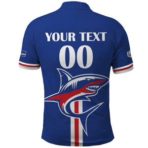 Custom Cape Verde 2026 Football Polo Shirt Blue Sharks WC Debut - African Pride
