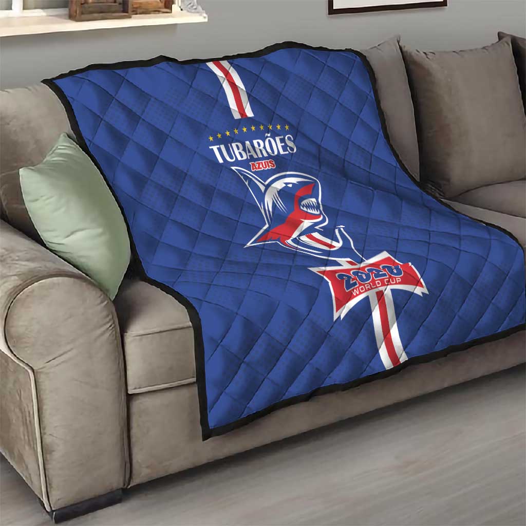 Cape Verde 2026 Football Quilt Blue Sharks WC Debut - African Pride