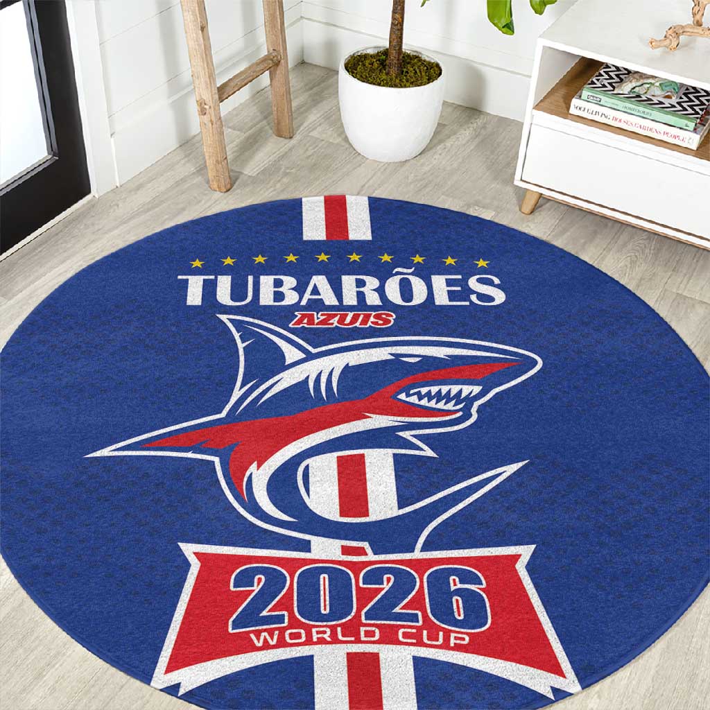Cape Verde 2026 Football Round Carpet Blue Sharks WC Debut - African Pride