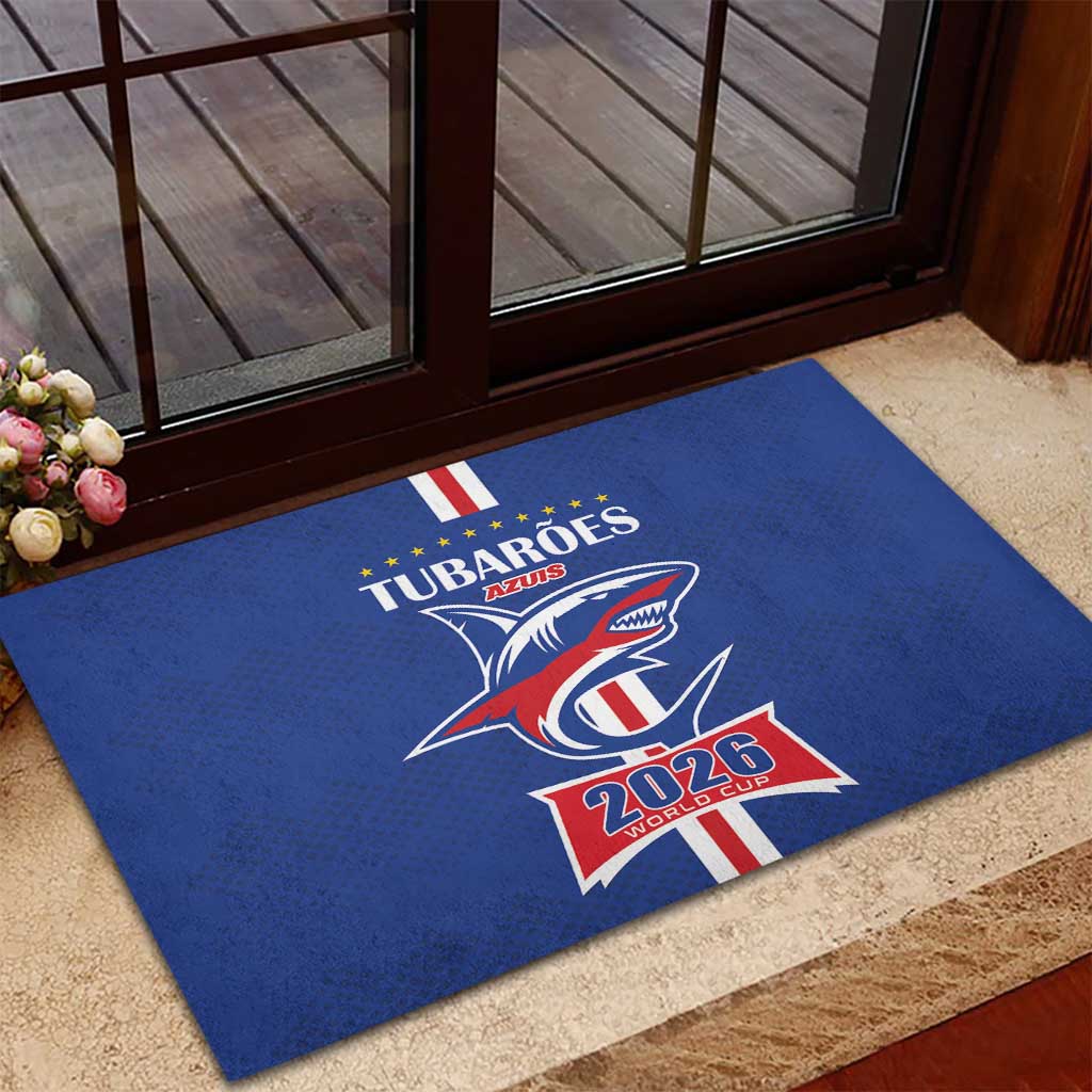Cape Verde 2026 Football Rubber Doormat Blue Sharks WC Debut - African Pride