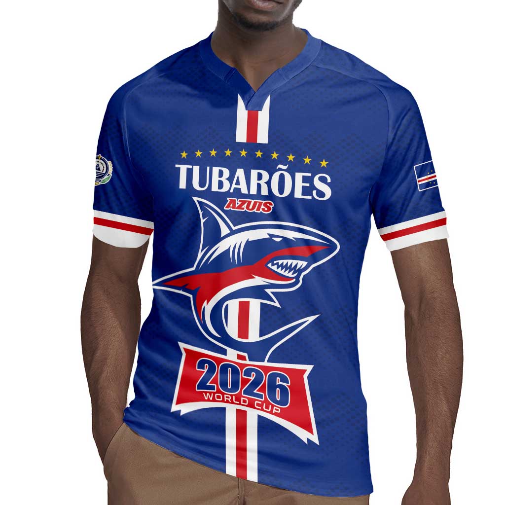 Custom Cape Verde 2026 Football Rugby Jersey Blue Sharks WC Debut - African Pride