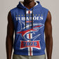 Custom Cape Verde 2026 Football Sleeveless Zip Hoodie Blue Sharks WC Debut - African Pride