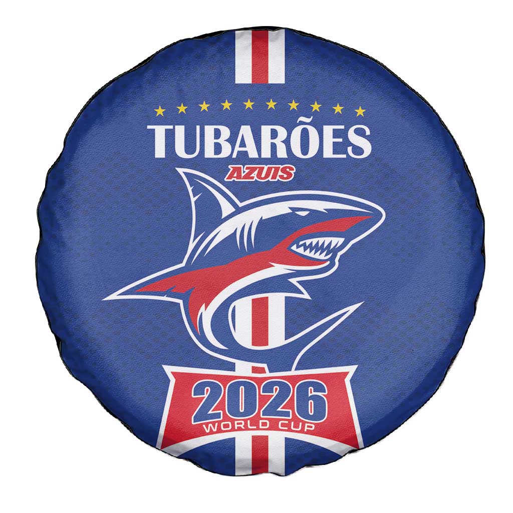 Cape Verde 2026 Football Spare Tire Cover Blue Sharks WC Debut - African Pride