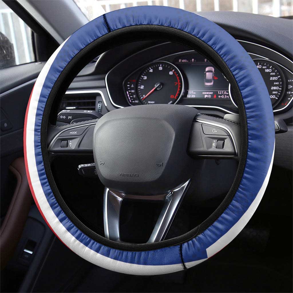 Cape Verde 2026 Football Steering Wheel Cover Blue Sharks WC Debut - African Pride