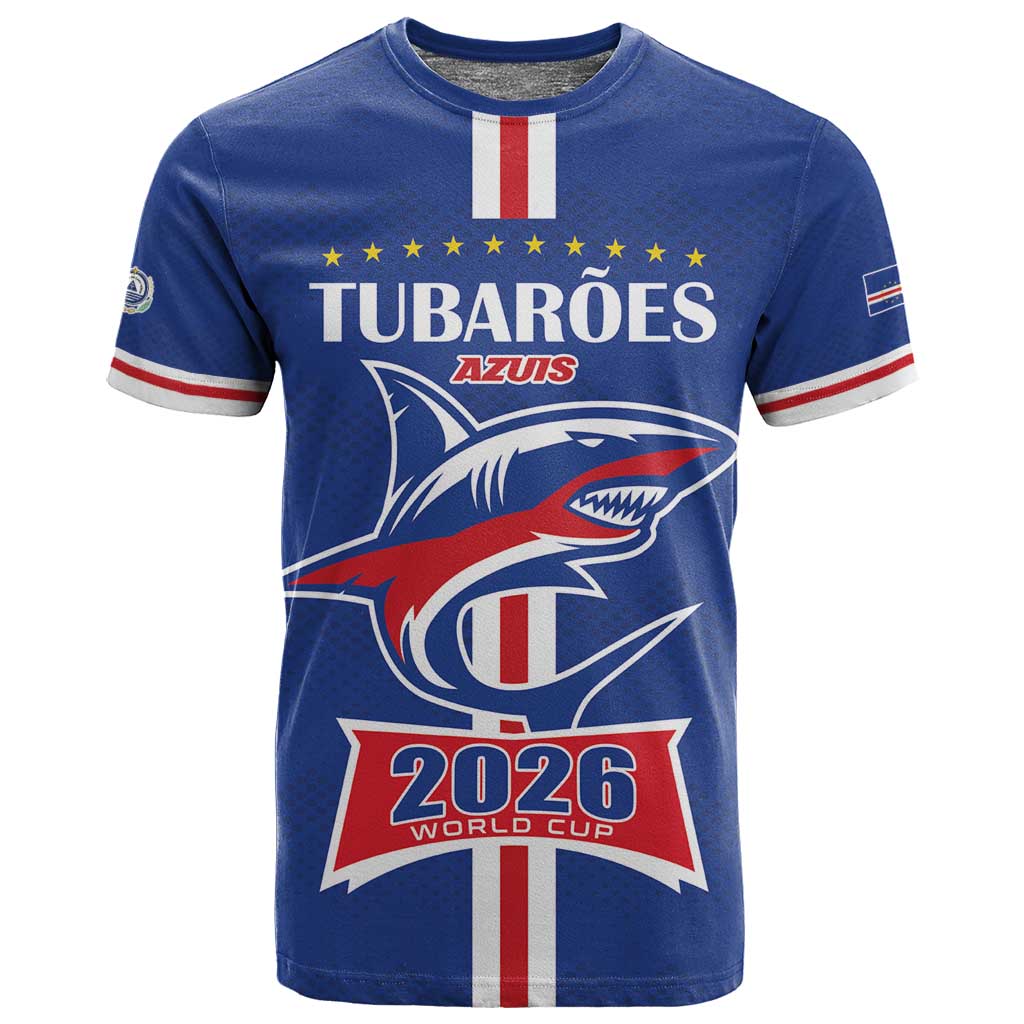 Custom Cape Verde 2026 Football T shirt Blue Sharks WC Debut - African Pride