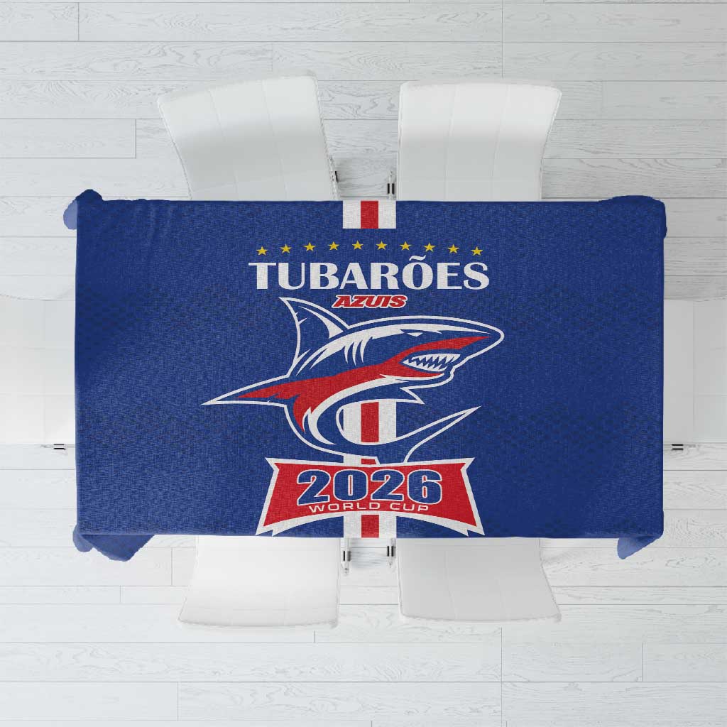 Cape Verde 2026 Football Tablecloth Blue Sharks WC Debut - African Pride