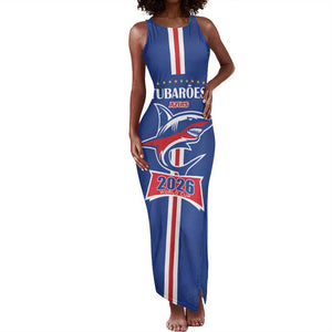 Custom Cape Verde 2026 Football Tank Maxi Dress Blue Sharks WC Debut - African Pride