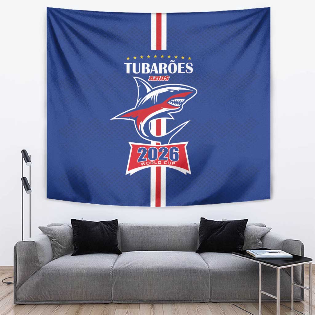 Cape Verde 2026 Football Tapestry Blue Sharks WC Debut - African Pride