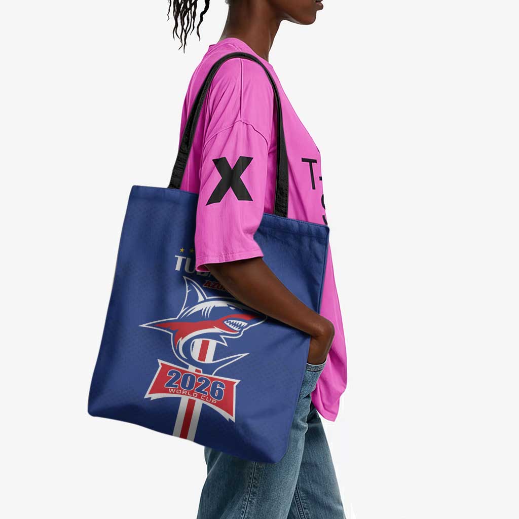 Cape Verde 2026 Football Tote Bag Blue Sharks WC Debut