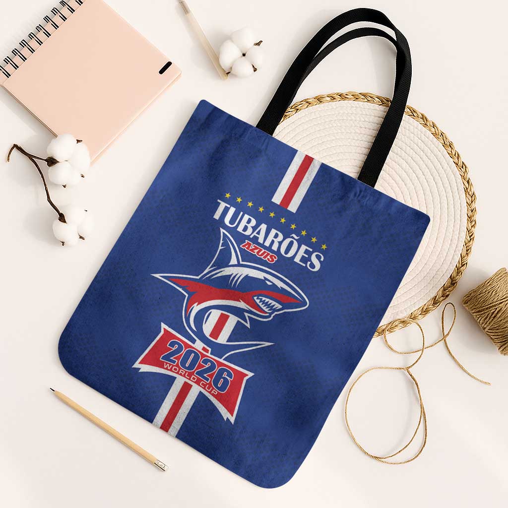 Cape Verde 2026 Football Tote Bag Blue Sharks WC Debut