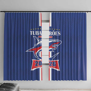 Cape Verde 2026 Football Window Curtain Blue Sharks WC Debut - African Pride