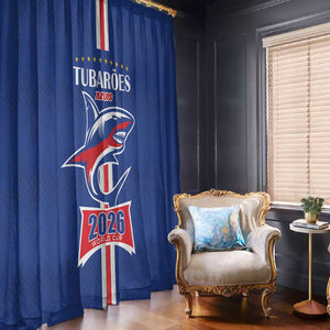 Cape Verde 2026 Football Window Curtain Blue Sharks WC Debut - African Pride