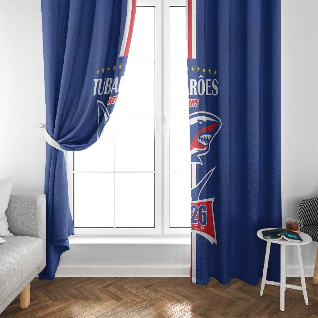 Cape Verde 2026 Football Window Curtain Blue Sharks WC Debut - African Pride