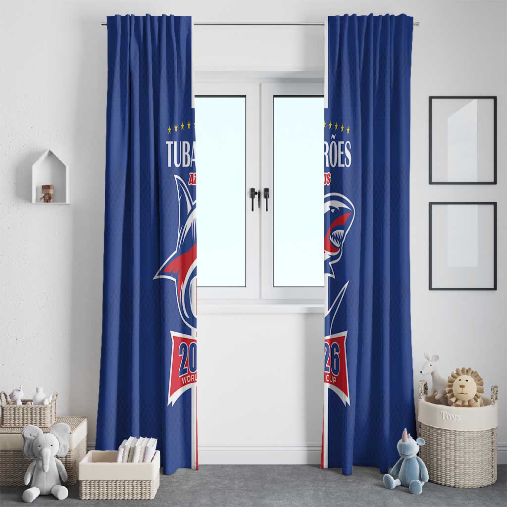 Cape Verde 2026 Football Window Curtain Blue Sharks WC Debut - African Pride