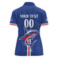 Custom Cape Verde 2026 Football Women Polo Shirt Blue Sharks WC Debut - African Pride