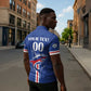 Custom Cape Verde 2026 Football Zipper Polo Shirt Blue Sharks WC Debut